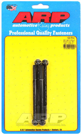 compare product ARP Merlin block, Brodix head SB 12pt valve cover bolt kit