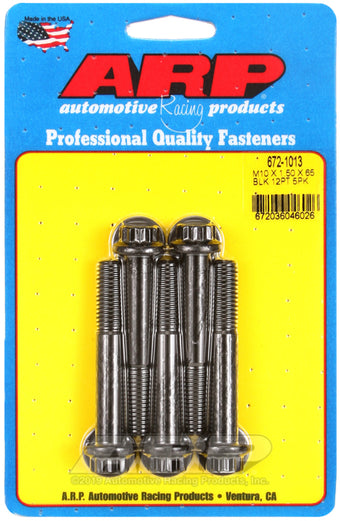 compare product ARP M10 x 1.50 x 65mm 12pt Black Oxide Bolts (5/pkg)