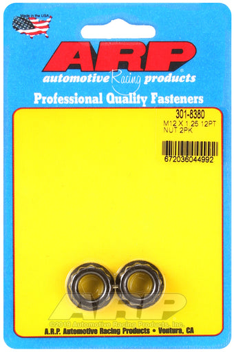 compare product ARP M12 X 1.25 (5/8 wr) 12pt 2pc nut kit