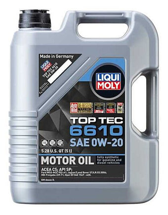 compare product LIQUI MOLY 5L Top Tec 6610 Motor Oil SAE 0W20