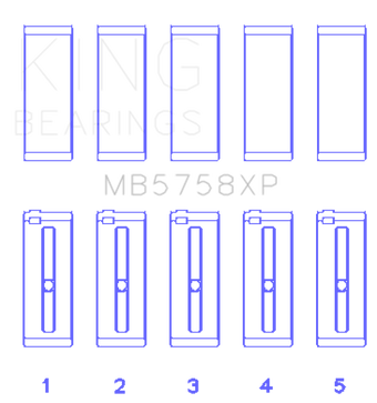 compare product King Engine Bearings Peugeot EP6 1.6L/BMW N14B16C Main Bearing Set - Size STD
