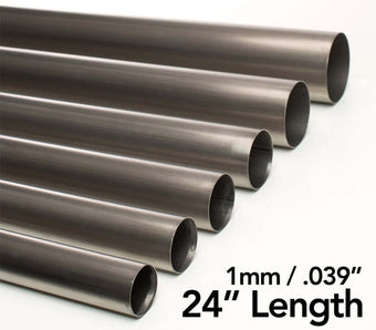 compare product Ticon Industries 1in Diameter 24in Length 1mm/.039in Titanium Tube