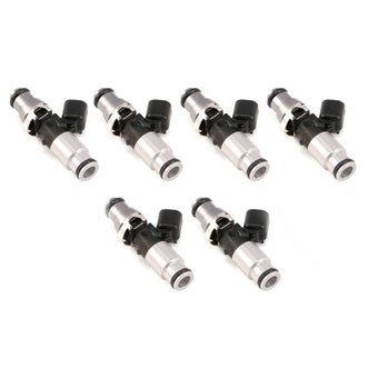 compare product Injector Dynamics 1050X Injectors 14mm (Grey) Adaptor Top - (Silver) Bottom Adapter (Set of 6)