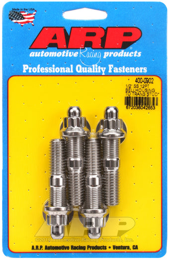 compare product ARP 1/2in SS 12pt bellhousing to trans stud kit