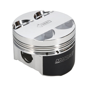 compare product Manley 16+ Nissan VR30DDTT 86mm Bore 10:1 CR -3.5cc Dome Flat Top E/D Piston w/ Rings (SINGLE)