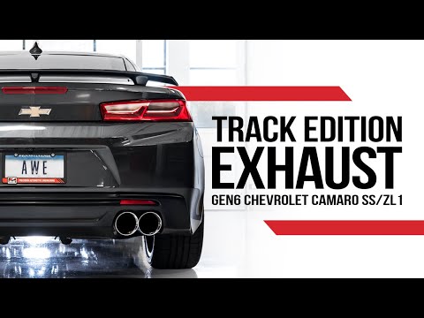AWE Tuning 16-19 Chevrolet Camaro SS Axle-Back Exhaust - Track Edition (Quad Chrome Silver Tips)