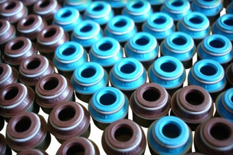 compare product GSC P-D Ford Mustang 5.0L Coyote Valve Stem Seal w/Integrated Spring Seat - Set of 32